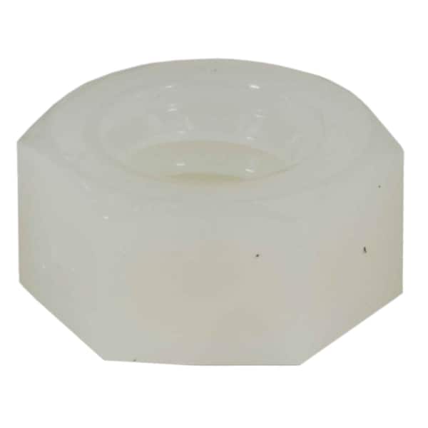 Hex Nut, 5/16"-18, Nylon, Not Graded, 20 PK
